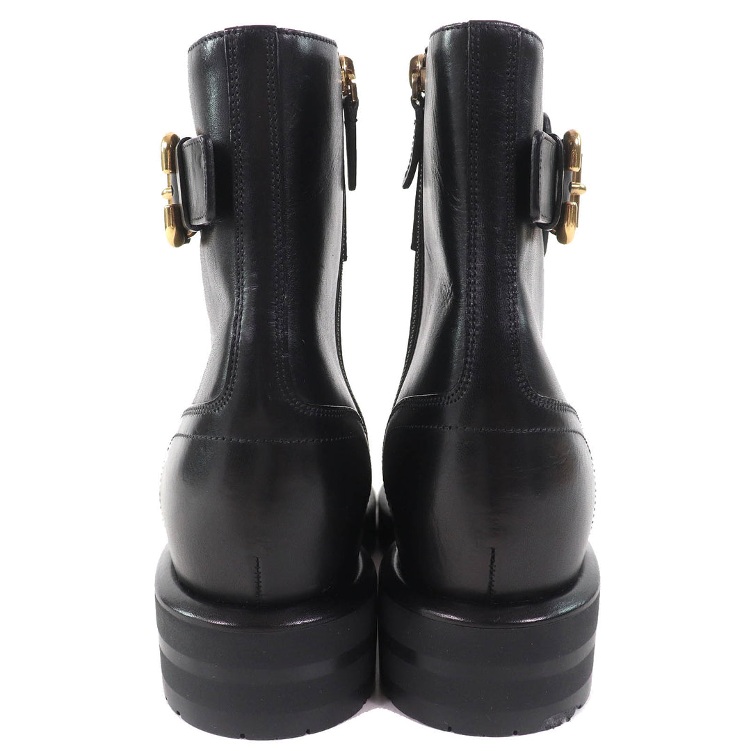 Excellent Chloe short boots CODDINGTON lace-up leather ankle boots
