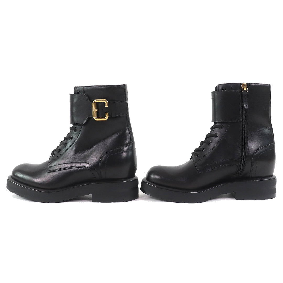 Excellent Chloe short boots CODDINGTON lace-up leather ankle boots