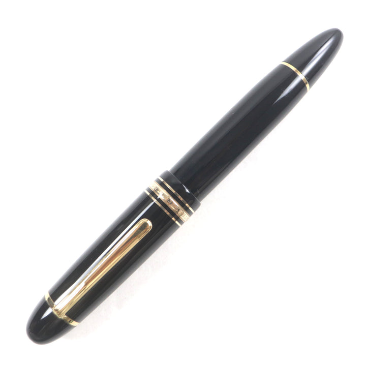 Great MONTBLANC fountain pen Meisterstuck 149 white star Black gold 14K mens