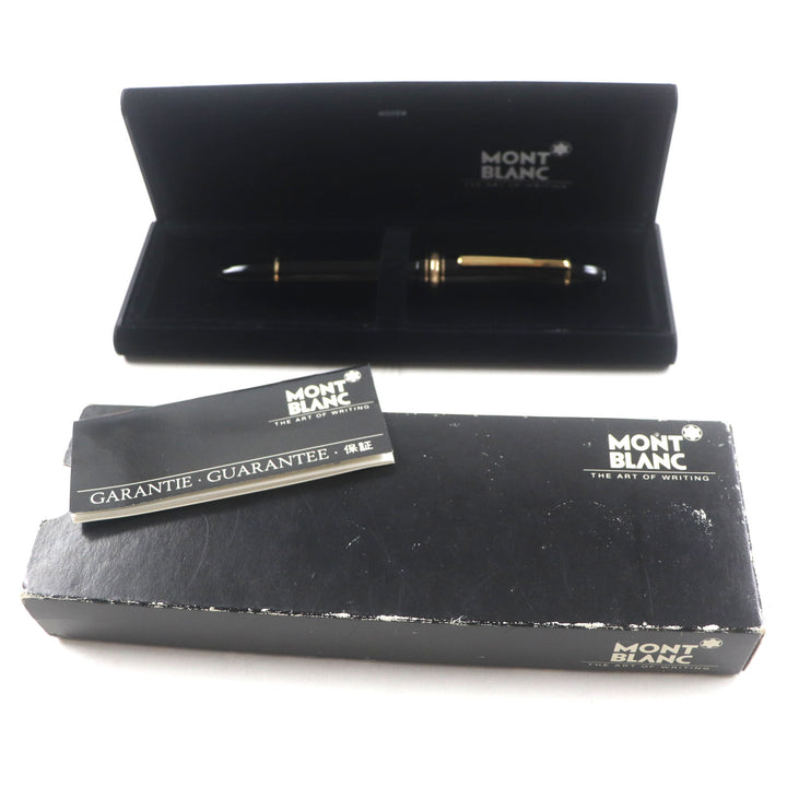 Great MONTBLANC fountain pen Meisterstuck 149 white star Black gold 14K mens