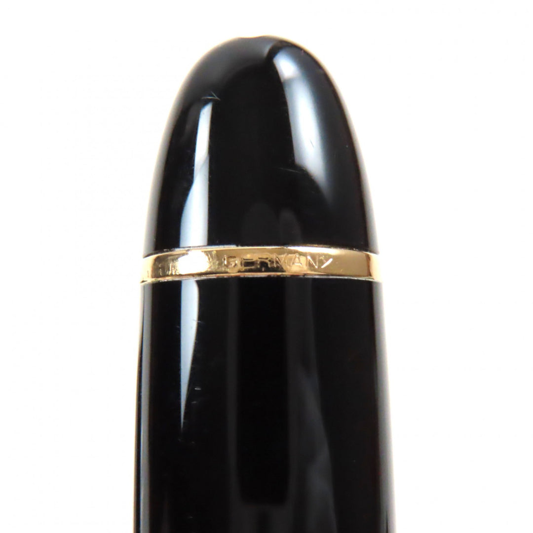 Great MONTBLANC fountain pen Meisterstuck 149 white star Black gold 14K mens