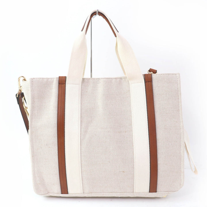 Pristine Chloe Tote Bag Baby Carrying Bag Mother's Bag beige Jute Women C90406