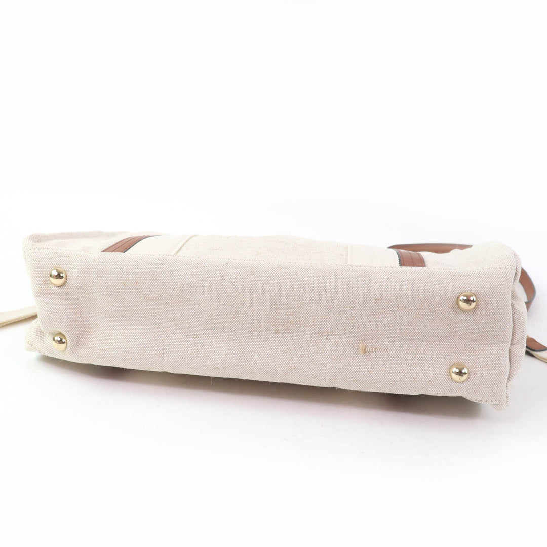 Pristine Chloe Tote Bag Baby Carrying Bag Mother's Bag beige Jute Women C90406