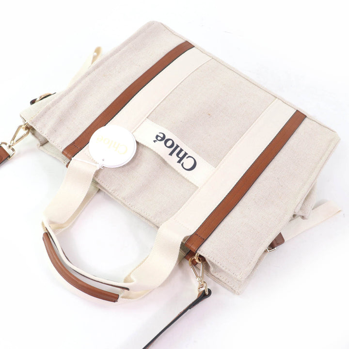 Pristine Chloe Tote Bag Baby Carrying Bag Mother's Bag beige Jute Women C90406