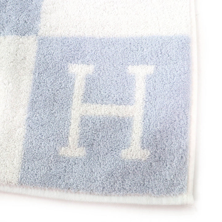 Pristine HERMES towel Avalon Baby Bath Towel Swaddling Blanket BLEU GLACIER