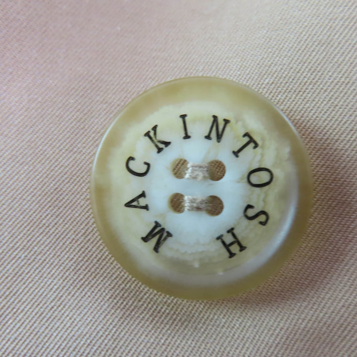 Great Mackintosh trench coat Logo button and wool lining beige cotton Women 36