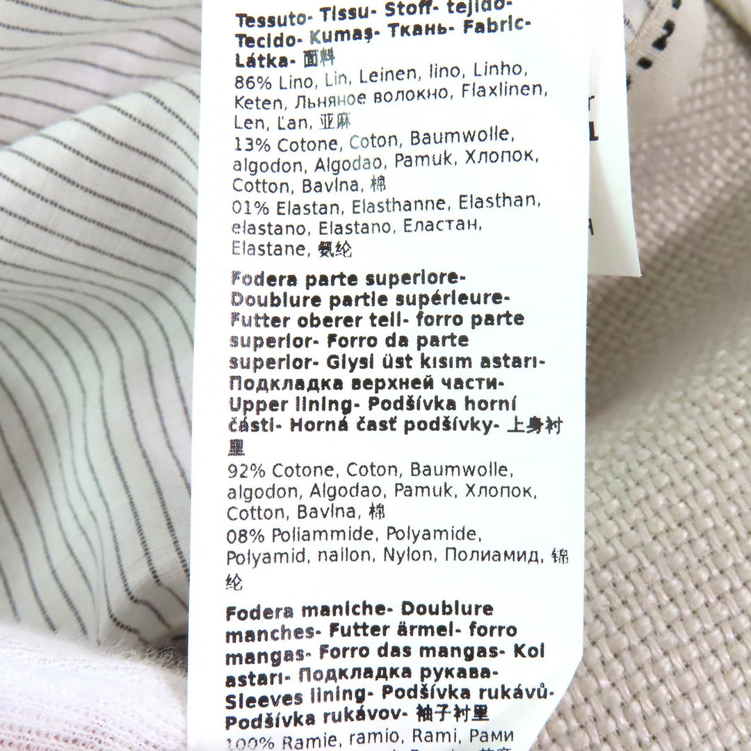 Excellent S MaxMara DESIGN FOR EASY LIVING coat Logo button single linen Women