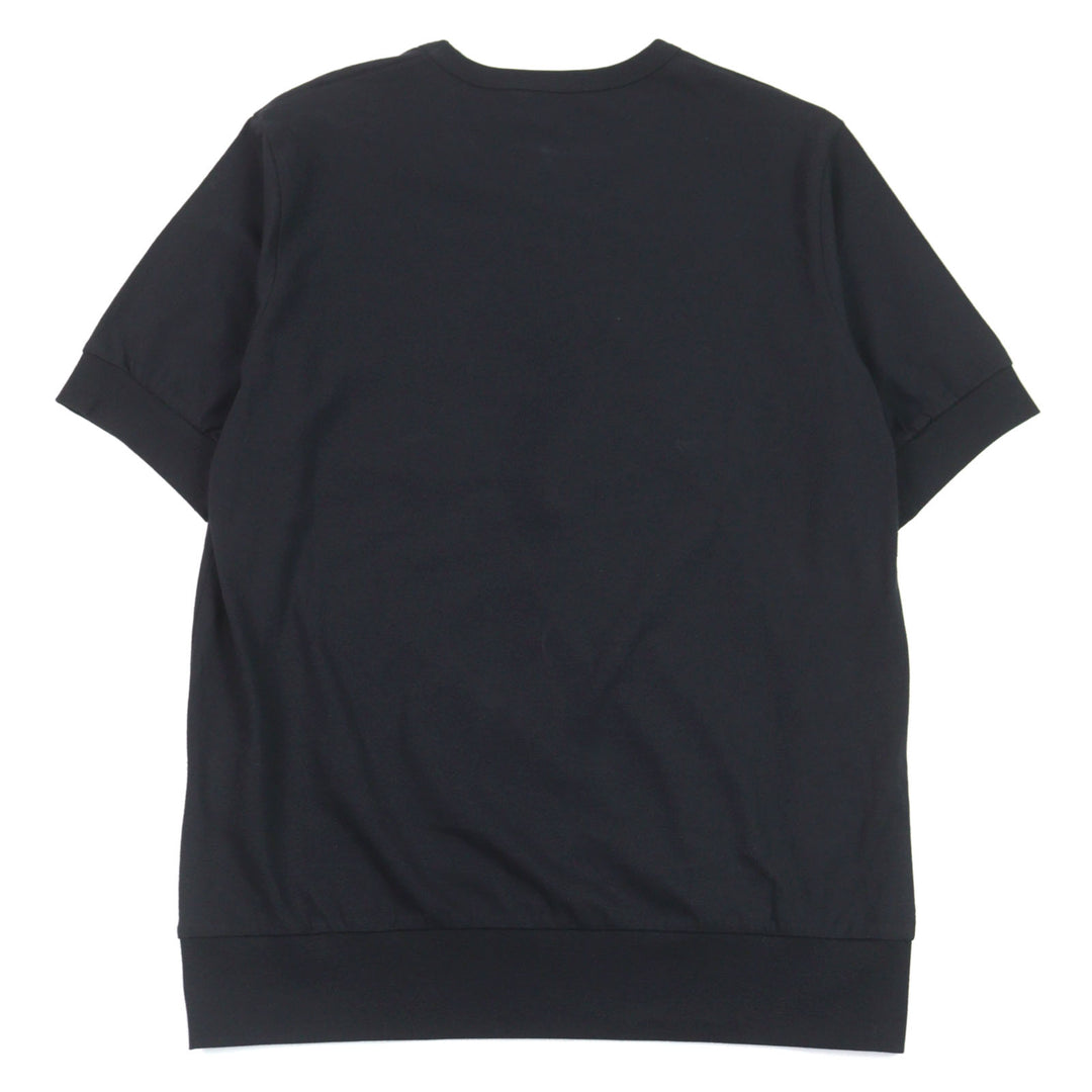 Pristine ANTICIPO Short sleeve T-shirt INZOLIA INZOLIA Logo tag, black mens 44