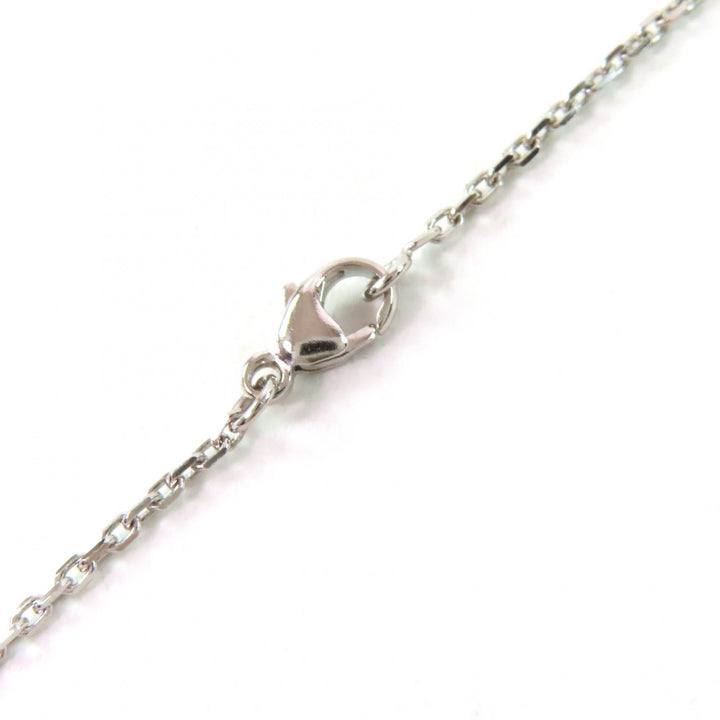 Excellent HERMES Necklace Mini Pop H pendant Pendant Pink Silver Women