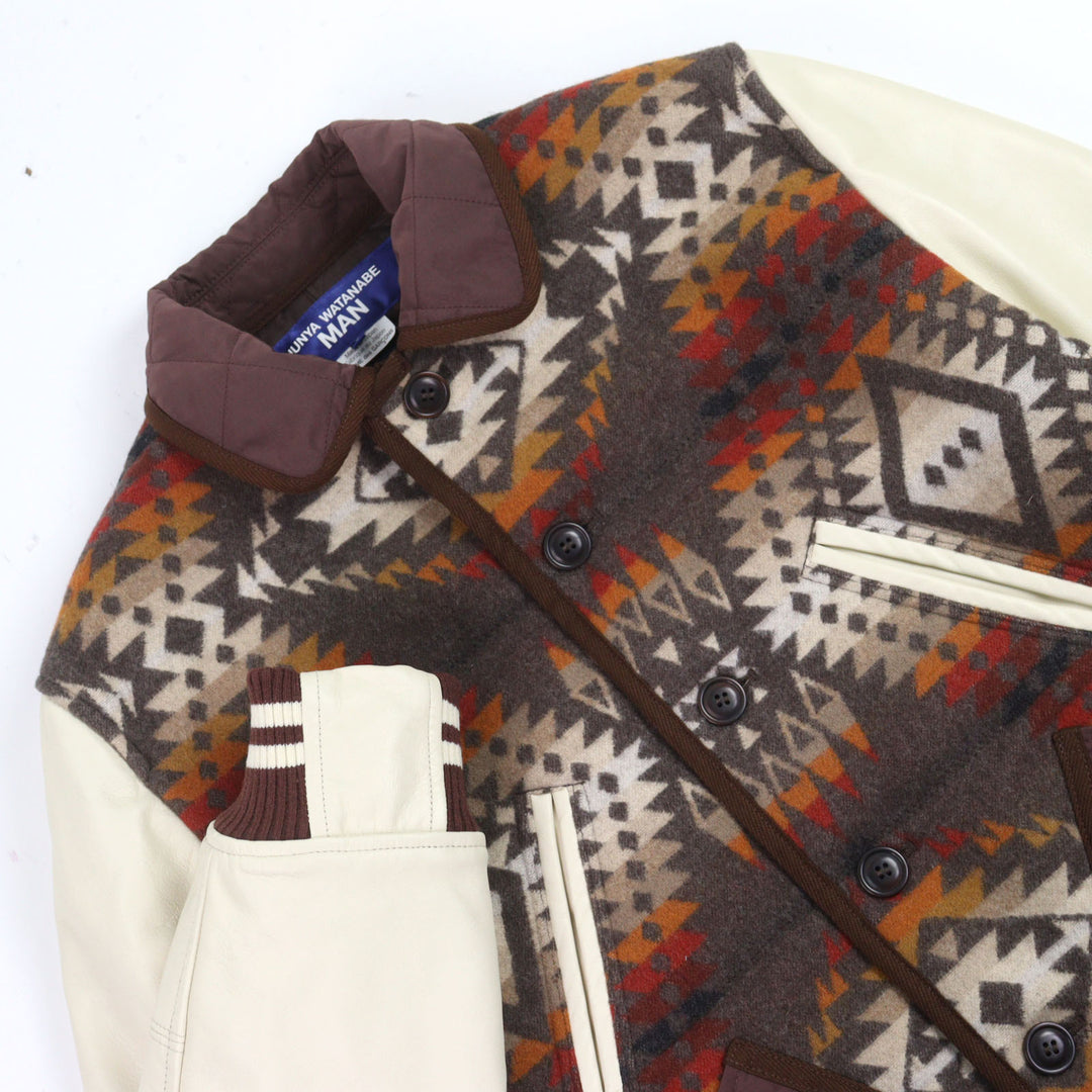 Excellent JUNYA WATANABE MAN PENDLETO Stajan multicolor polyester mens S WJ-J019