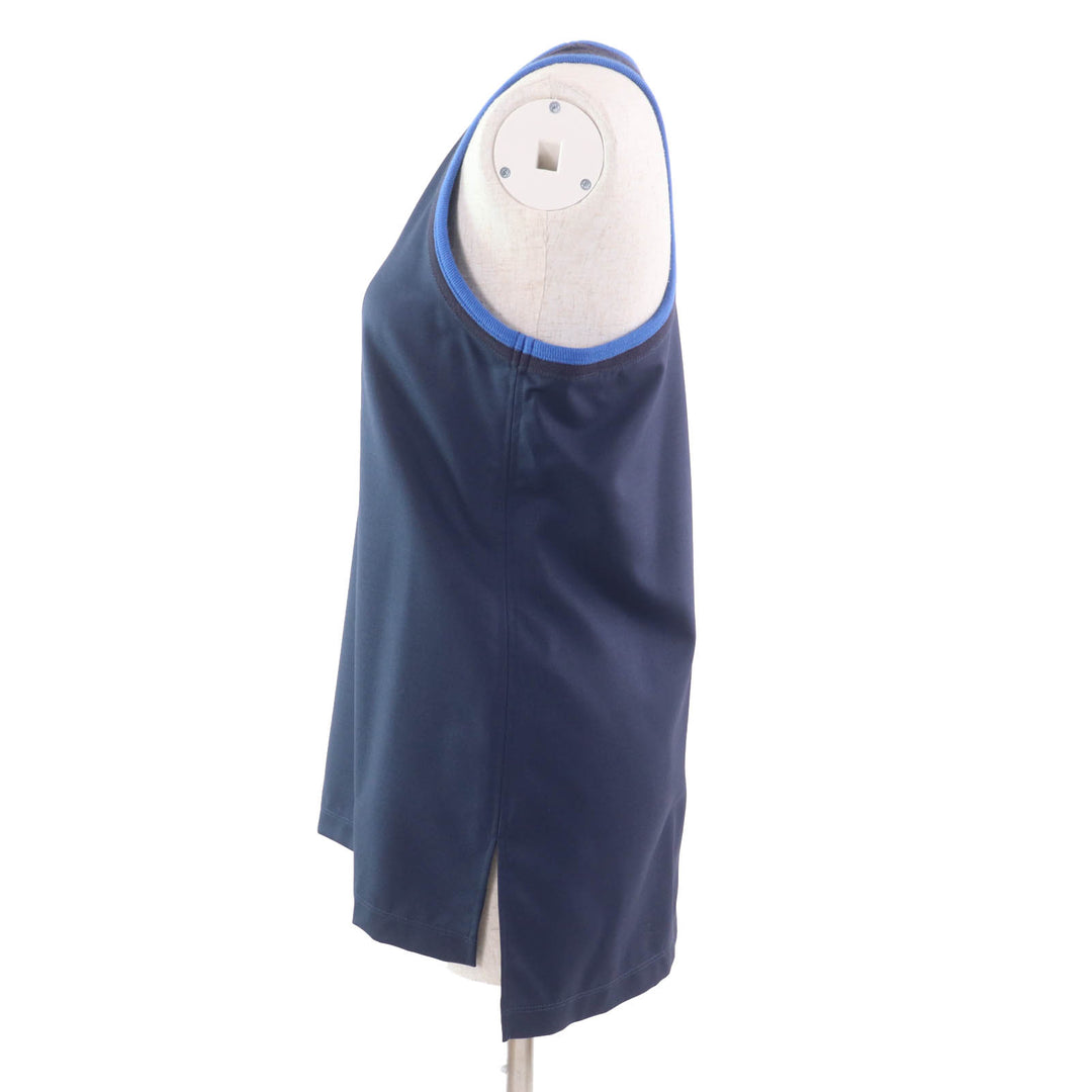 Excellent LOEWE Tank top Dark navy wool Women 32 S540Y07X31