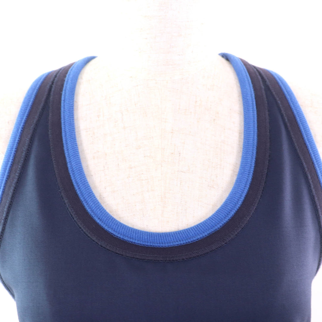 Excellent LOEWE Tank top Dark navy wool Women 32 S540Y07X31