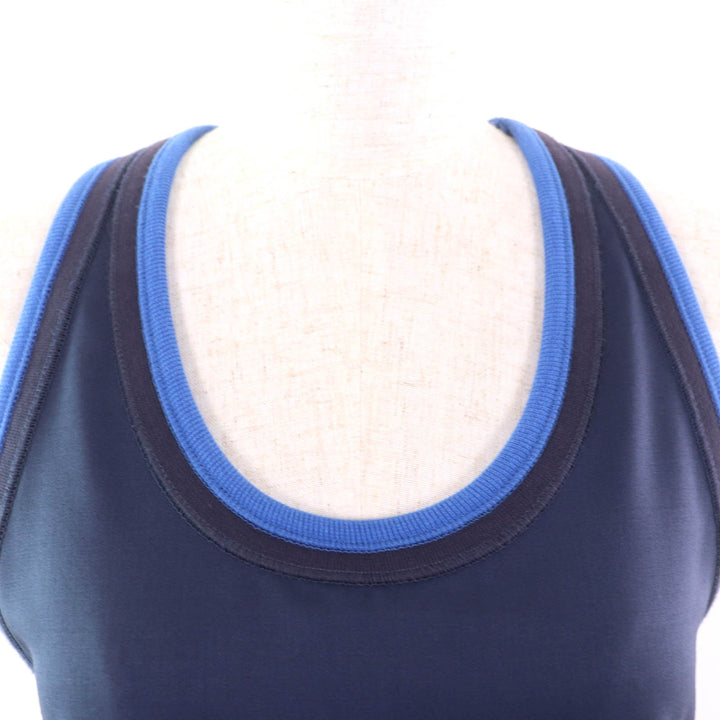 Excellent LOEWE Tank top Dark navy wool Women 32 S540Y07X31