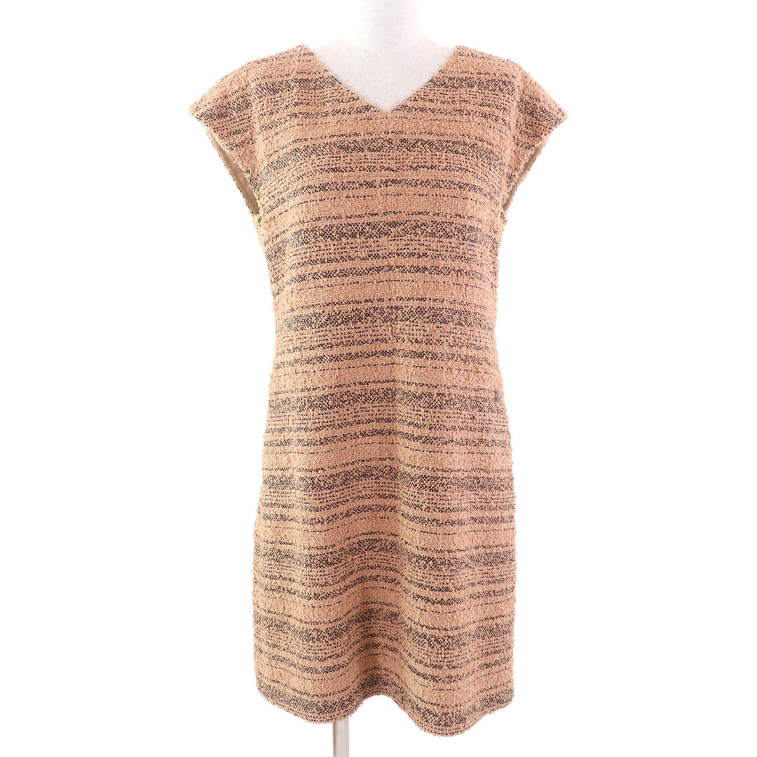 Excellent CHANEL one piece Brown cotton Women 38 P57978