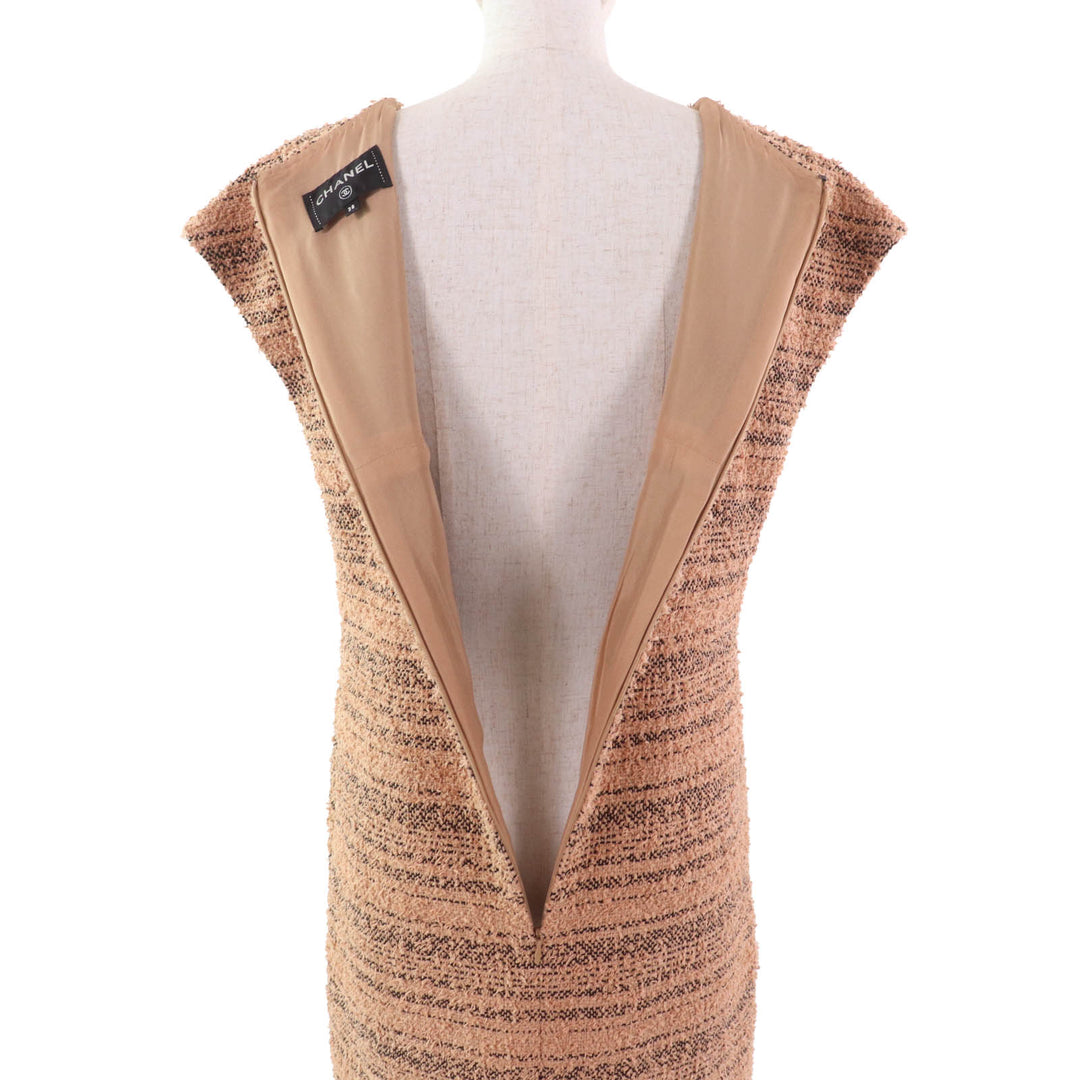 Excellent CHANEL one piece Brown cotton Women 38 P57978
