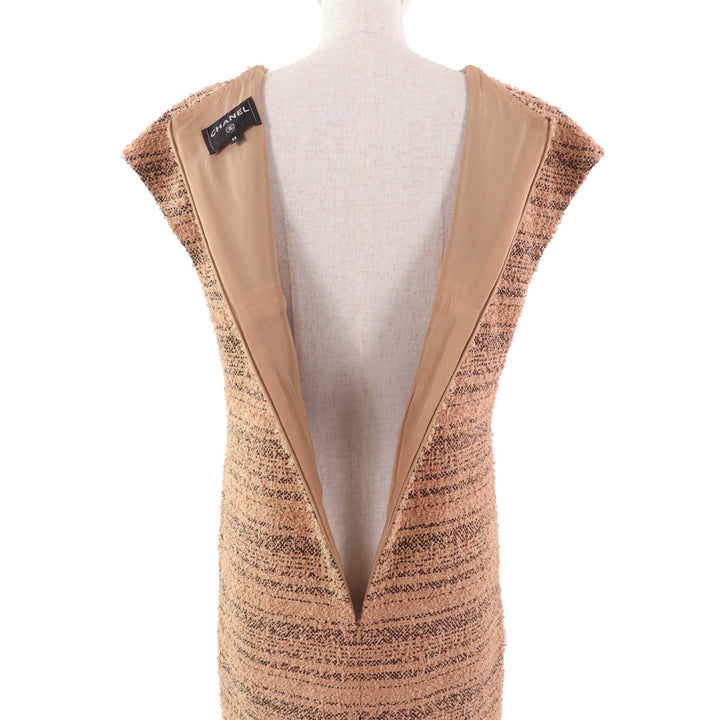 Excellent CHANEL one piece Brown cotton Women 38 P57978