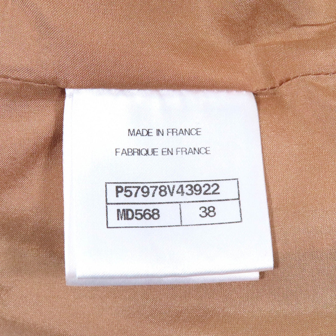 Excellent CHANEL one piece Brown cotton Women 38 P57978