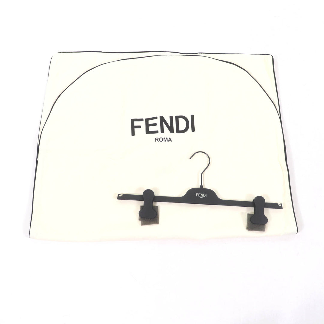 Great FENDI skirt White blue cotton Women 38 FQ7486