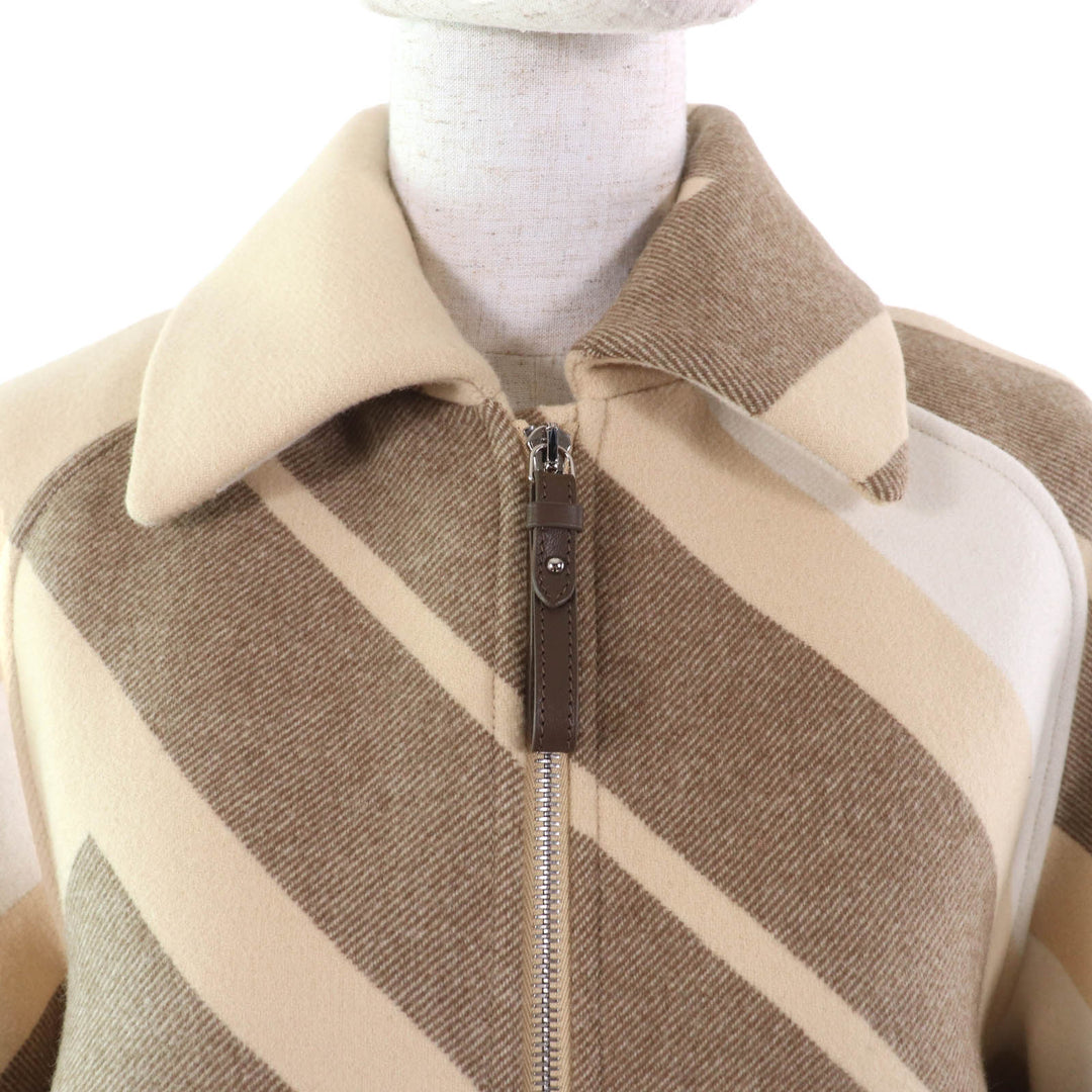Excellent HERMES coat beige wool Women 36 2H0133DI