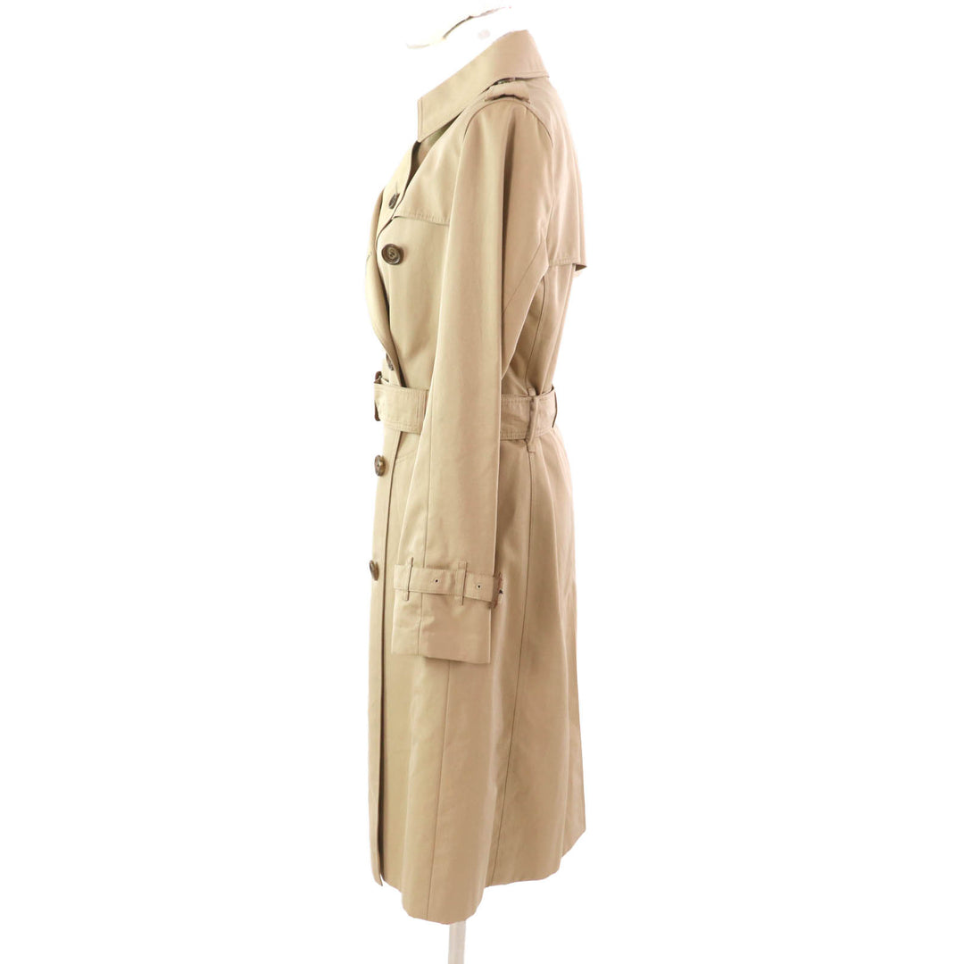 Great BURBERRY LONDON trench coat beige cotton Women 36 FRA87-130-51