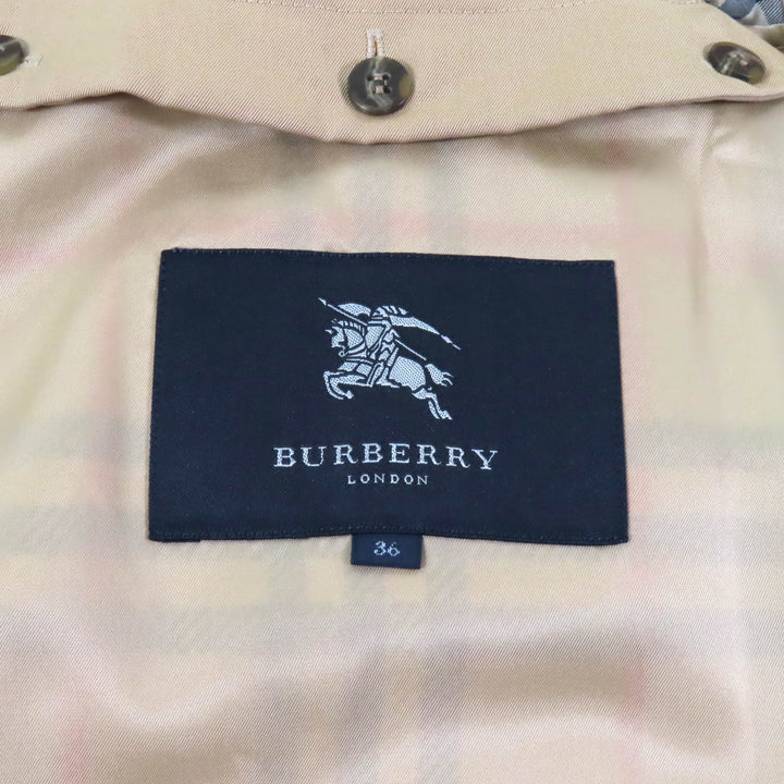 Great BURBERRY LONDON trench coat beige cotton Women 36 FRA87-130-51
