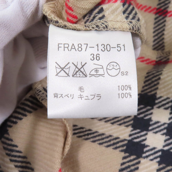 Great BURBERRY LONDON trench coat beige cotton Women 36 FRA87-130-51