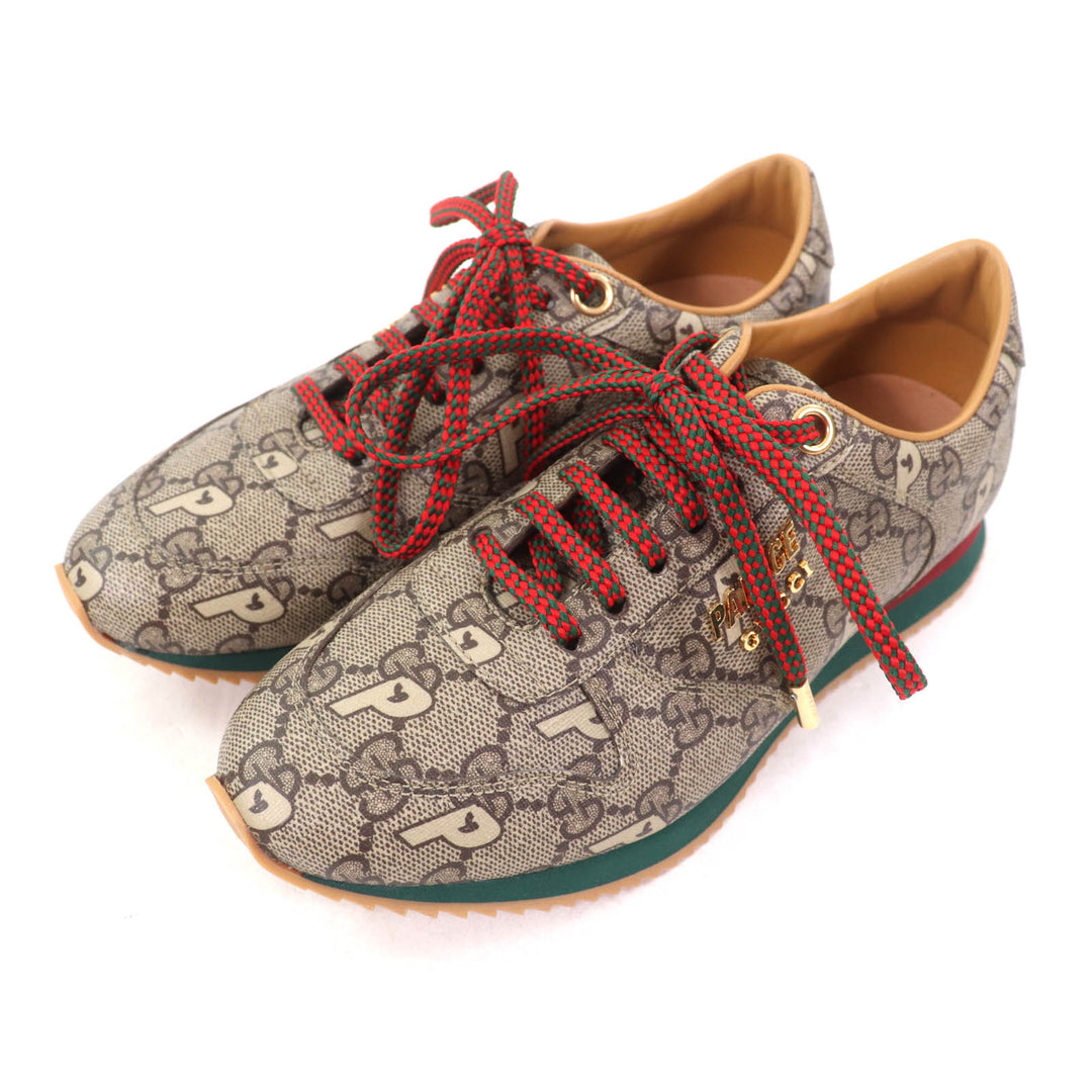Pristine GUCCI Palace sneakers Brown GG Supreme Women 35 727940