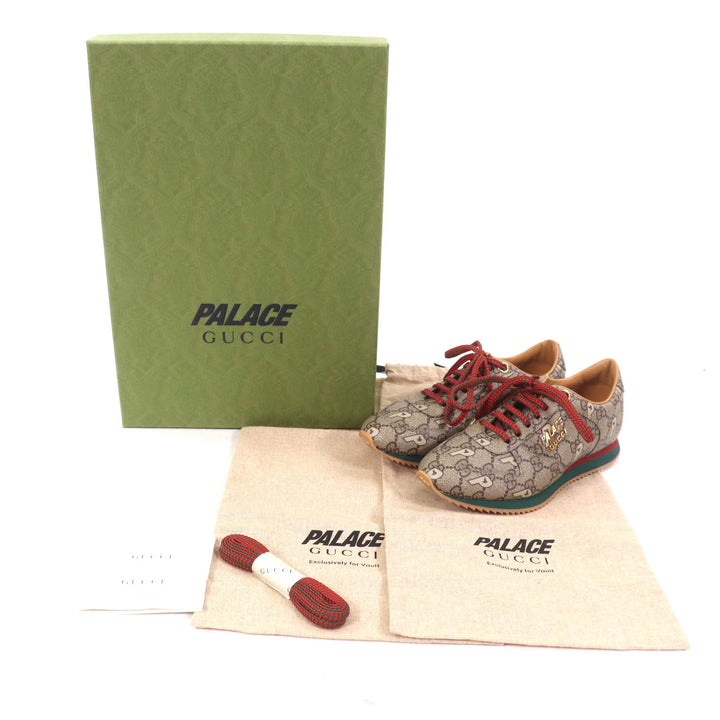 Pristine GUCCI Palace sneakers Brown GG Supreme Women 35 727940