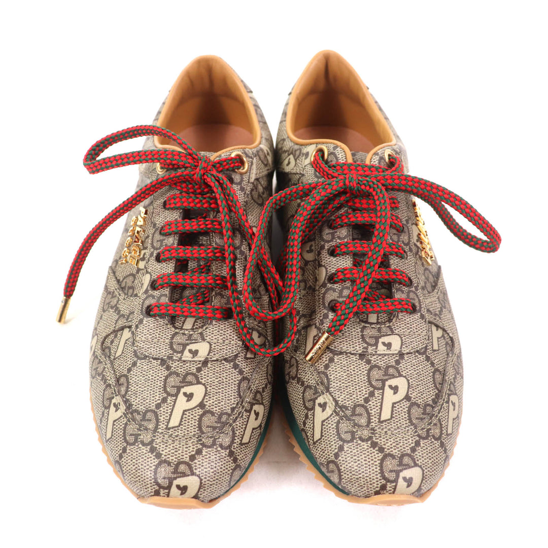 Pristine GUCCI Palace sneakers Brown GG Supreme Women 35 727940