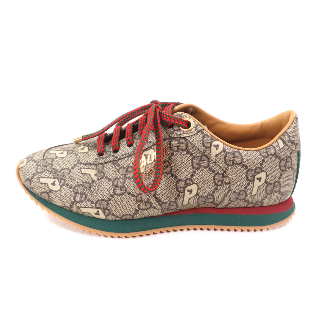 Pristine GUCCI Palace sneakers Brown GG Supreme Women 35 727940