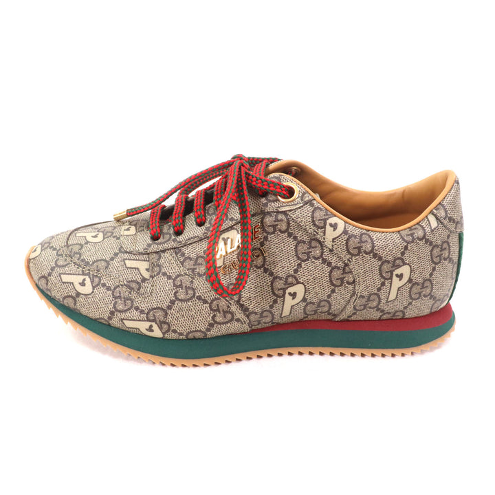 Pristine GUCCI Palace sneakers Brown GG Supreme Women 35 727940