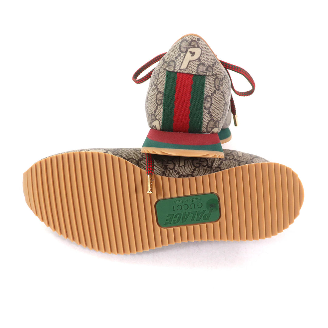 Pristine GUCCI Palace sneakers Brown GG Supreme Women 35 727940