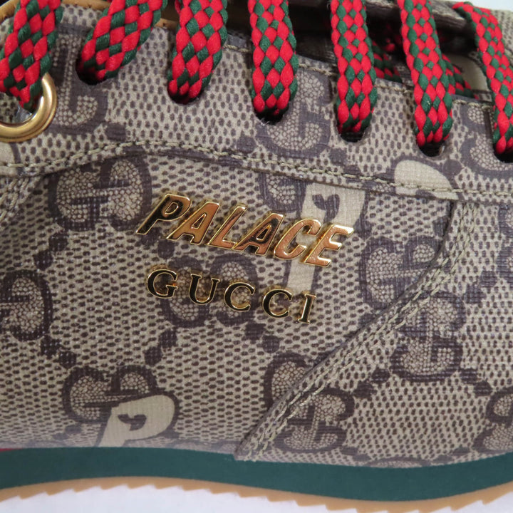 Pristine GUCCI Palace sneakers Brown GG Supreme Women 35 727940
