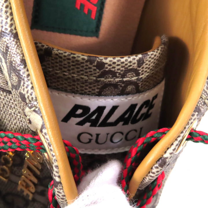 Pristine GUCCI Palace sneakers Brown GG Supreme Women 35 727940