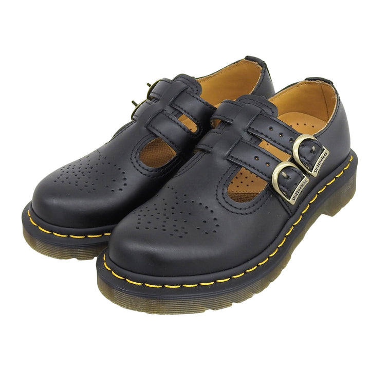 Pristine Dr.Martens Leather shoes MARY JANE black leather Women 12916