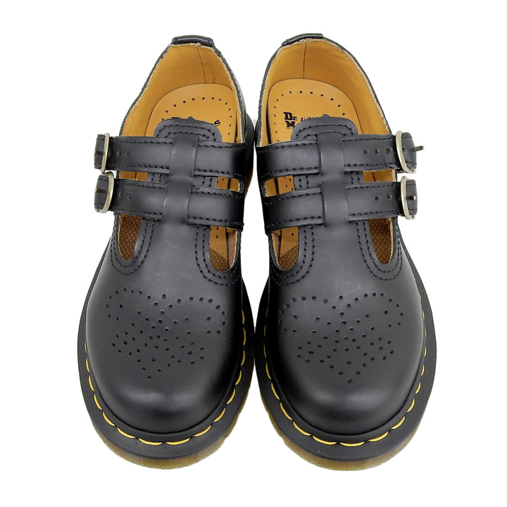 Pristine Dr.Martens Leather shoes MARY JANE black leather Women 12916