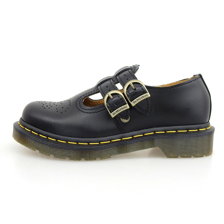 Pristine Dr.Martens Leather shoes MARY JANE black leather Women 12916
