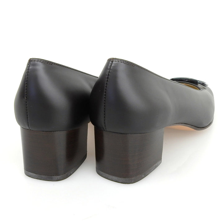 Excellent Salvatore Ferragamo pumps FRAGOLA Vala Dark brown leather Women 6
