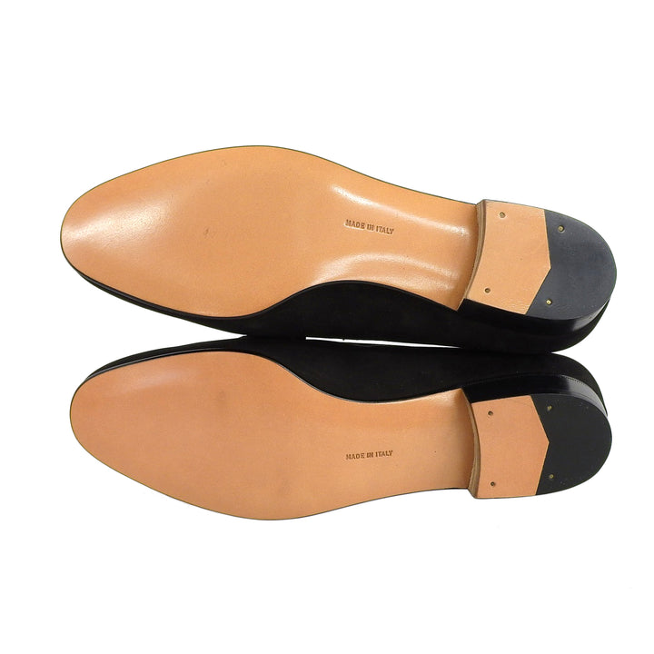 Excellent Salvatore Ferragamo pumps BABS Double Gancini black Nubuck Women 5.5