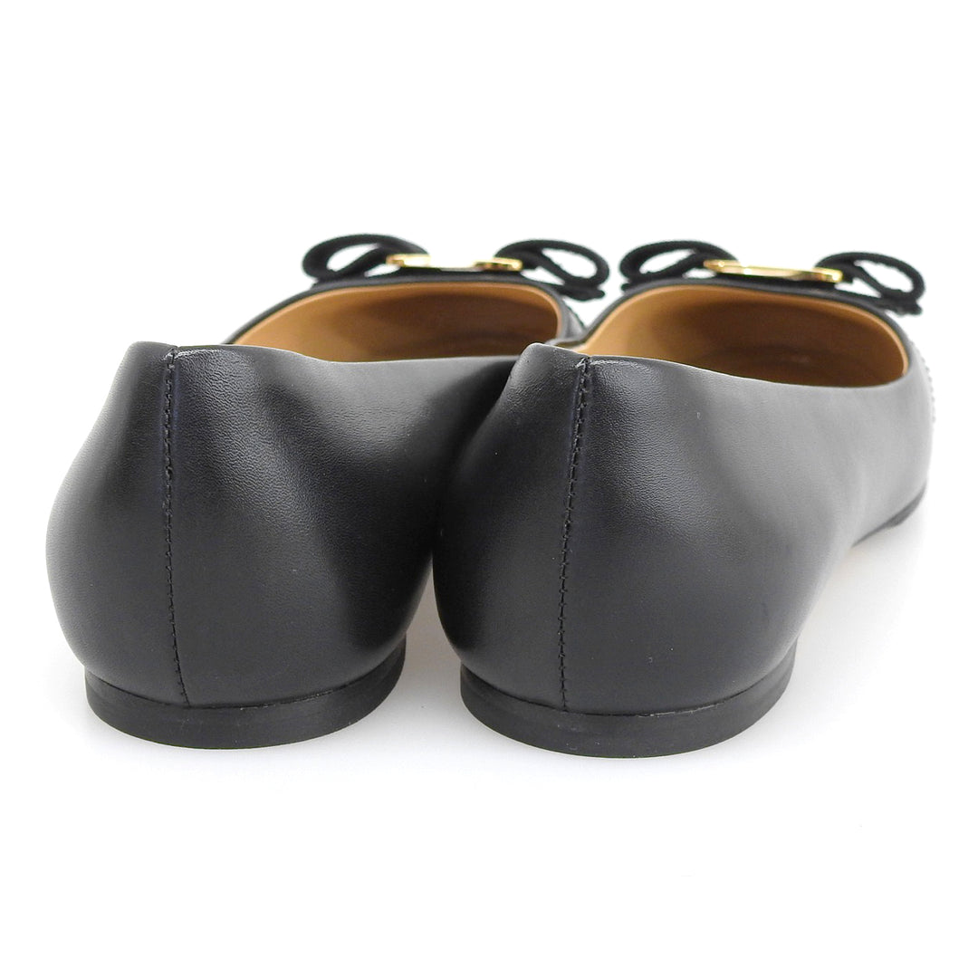 Excellent Salvatore Ferragamo pumps VARINA Vara ribbon black leather Women 5