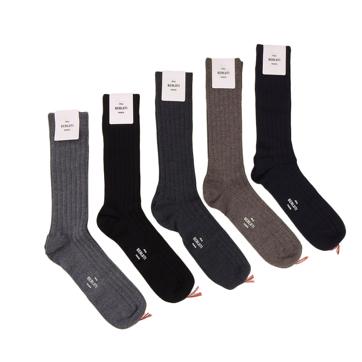 Pristine BERLUTI Other fashion goods Socks Black gray system wool mens
