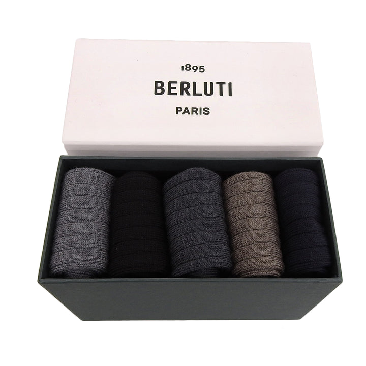 Pristine BERLUTI Other fashion goods Socks Black gray system wool mens