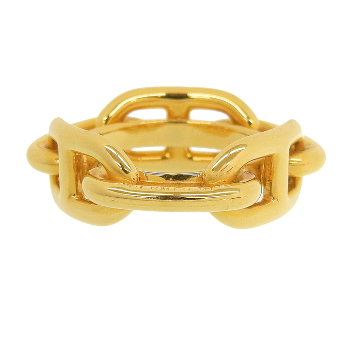 Excellent HERMES Scarf ring Rugate Chne Dunkel Gold Plated Women