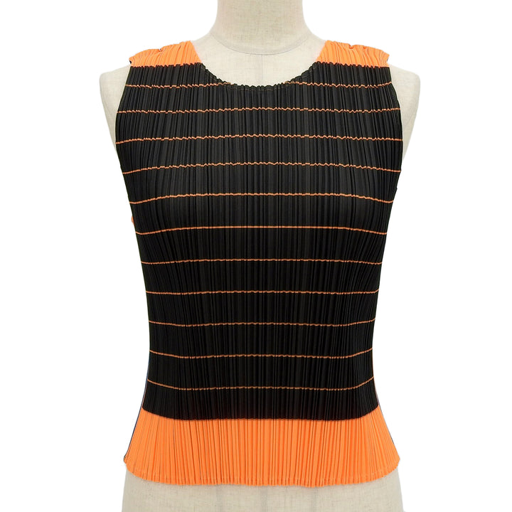 Excellent PLEATS PLEASE T-shirt Pleated sleeveless Multi polyester Women 3