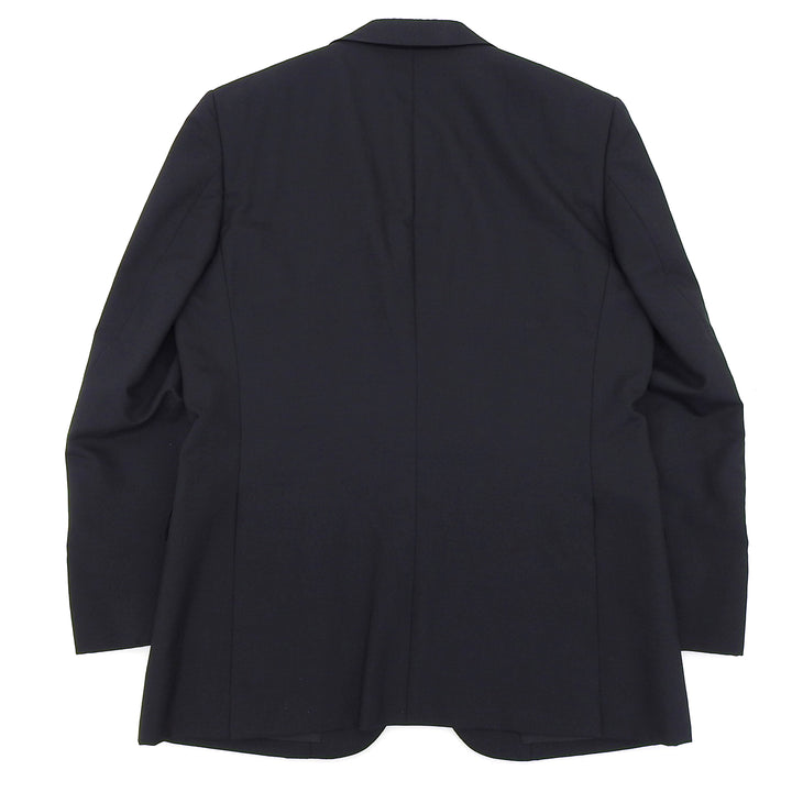 Very Good BURBERRY LONDON suit Logo metal button single Navy wool mens