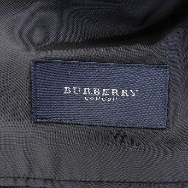 Very Good BURBERRY LONDON suit Logo metal button single Navy wool mens