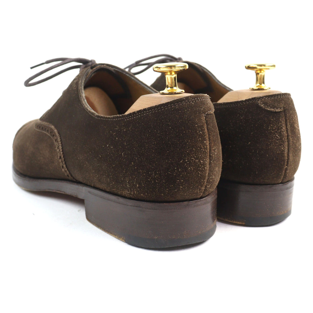 Great EDWARD GREEN Leather shoes CADOGAN 888 Last Semi-brogue Inner wing style 8.5