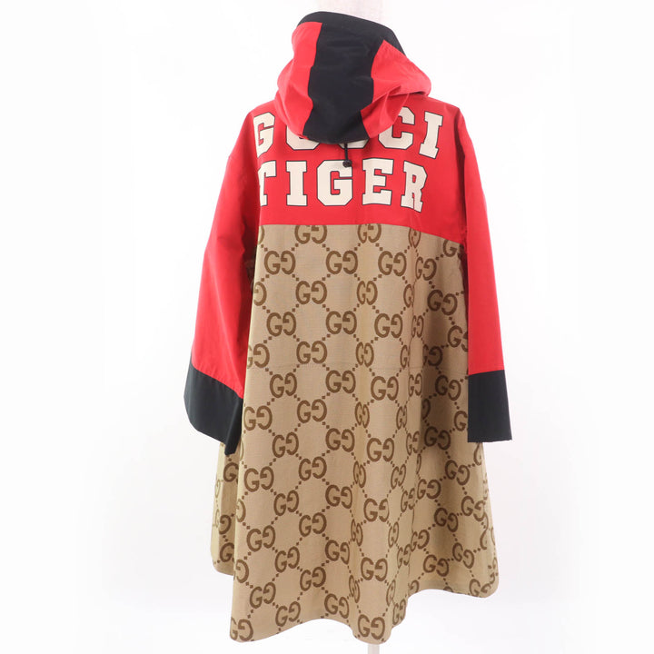 GUCCI coat TIGER Large GG pattern Red cotton Women 40 682981