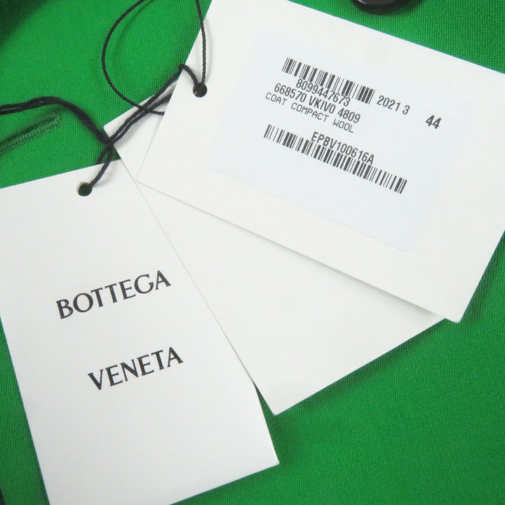 Pristine BOTTEGAVENETA tailored jacket Oversized double-breasted jacket green wool