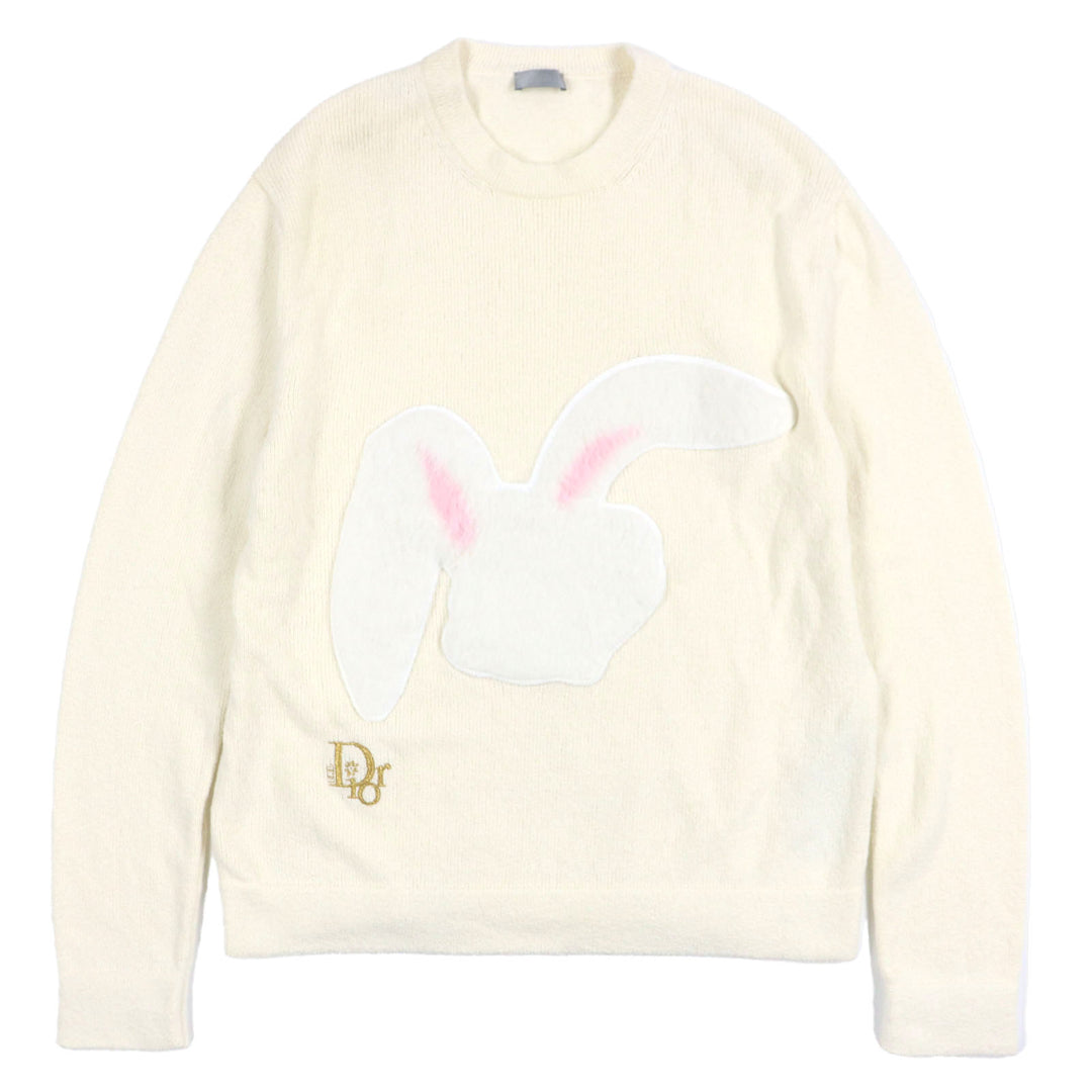 Excellent DIOR sweater ERL Ivory cotton mens M 313M657AT498